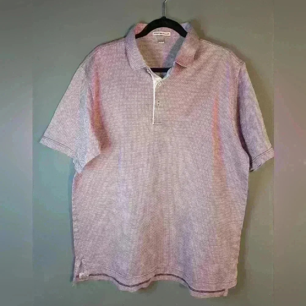 Peter Millar men's large golf polo with 100% cotton